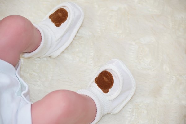 Babyschuhe Baby Strickschuhe Neugeborene Schlafschuhe Sockenschuhe Weiß