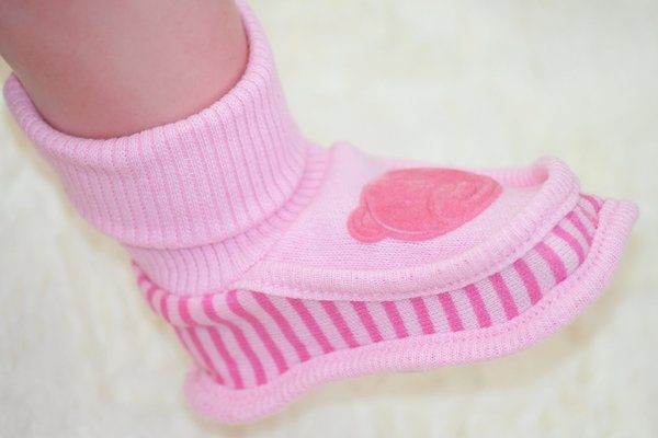 Neugeborene Babyschuhe Strickschuhe Schlafschuhe Sockenschuhe Rosa