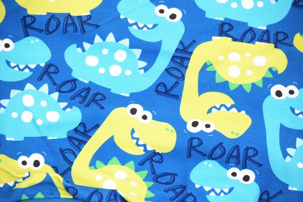 Sweatshirt Kinder Pullover Langarmshirt Dinosaurier Blau