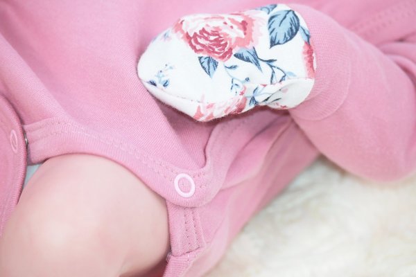 Baby Set Erstausstattung Rose 4er Neugeborene Body Set Strampler
